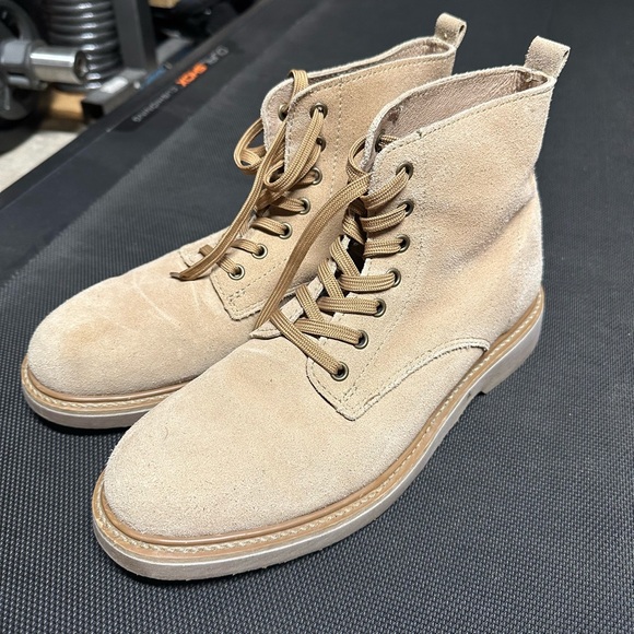 Golden Fox 6” Boondocker Tan Suede Boots Size 10 US Men’s - Picture 2 of 4